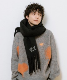 kaoyorinakami｜カオヨリナカミ（メンズ）のマフラー（ブラック/黒色系