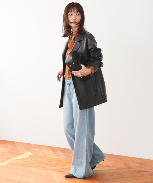 【まで値下げ❣️】スローブイエナ レザージャケット SLOBE IENA（スローブイエナ） レザージャケット ライダース 「WEB限定