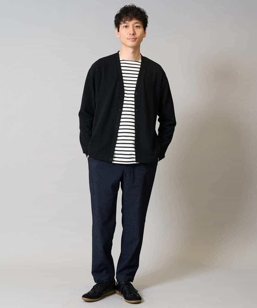 a.v.v（アーヴェヴェ）の「【イージーケア/ストレッチ】ガーターカーディガン【洗濯機で洗える】（カーディガン/ボレロ・メンズ・チャコールグレー/ブラック/ブラウン・46/48/50）」の13枚目の写真