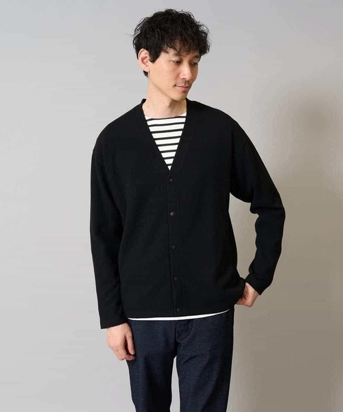 a.v.v（アーヴェヴェ）の「【イージーケア/ストレッチ】ガーターカーディガン【洗濯機で洗える】（カーディガン/ボレロ・メンズ・チャコールグレー/ブラック/ブラウン・46/48/50）」の22枚目の写真