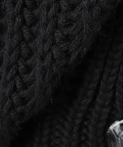 CITYSHOP(シティーショップ)の「GLEN FYNE 別注 CROPPED カーディガン(ニット/セーター・レディース・ブラック/ホワイト・FREE)」の18枚目の写真