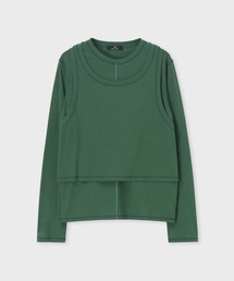 PS Paul Smith | ウィメンズ レイヤード シアー カットソー / 255429 J377(Tシャツ/カットソー)