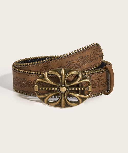 lilful（リルフル）の「Y2K ロックテイスト装飾ベルト（ベルト・レディース・その他/ブラック/ブラウン・F）」の3枚目の写真