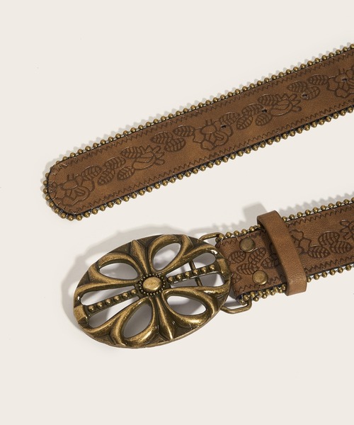 lilful（リルフル）の「Y2K ロックテイスト装飾ベルト（ベルト・レディース・その他/ブラック/ブラウン・F）」の4枚目の写真