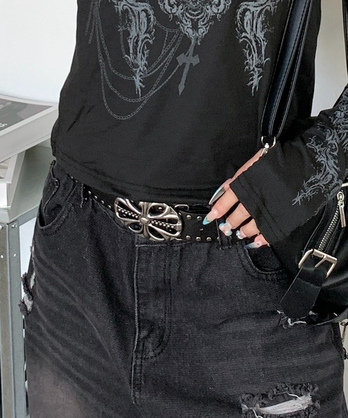 セール】Y2K ロックテイスト装飾ベルト（ベルト）｜lilful（リルフル