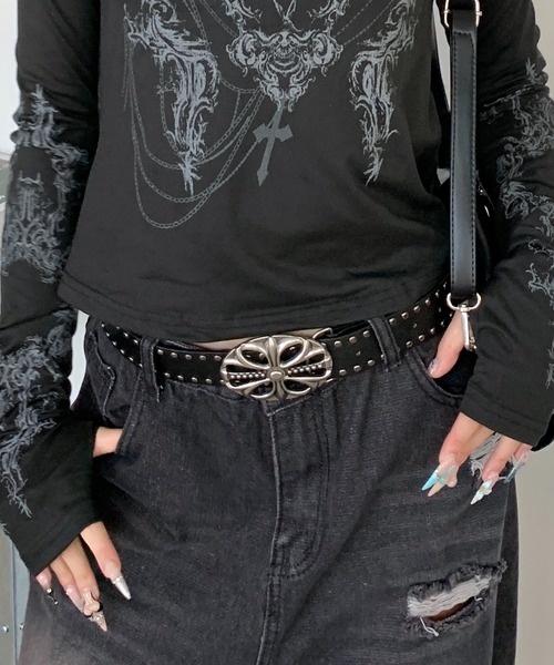 セール】Y2K ロックテイスト装飾ベルト（ベルト）｜lilful（リルフル