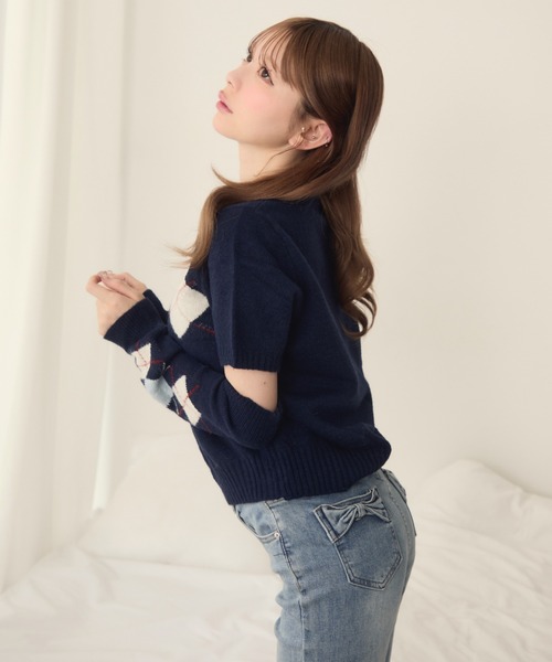 coogi  半袖ニット 90s 一点モノ　/ kapital coogi 半袖ニット 90s 一点モノ / kapital coogi 半袖ニット 90s