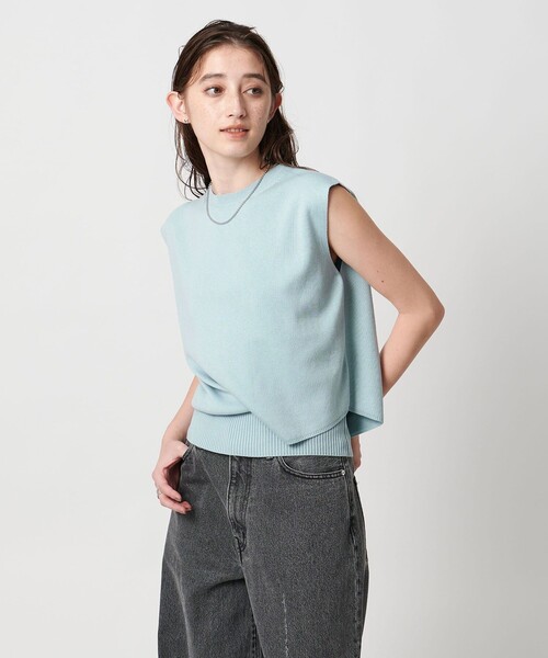 PROTAGONISTA（プロタゴニスタ）の「【別注】＜PROTAGONISTA＞ウエスト スリット ニット（ニット/セーター・レディース・ライトブルー・FREE）」の13枚目の写真