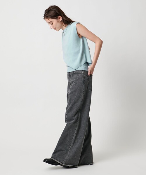 PROTAGONISTA（プロタゴニスタ）の「【別注】＜PROTAGONISTA＞ウエスト スリット ニット（ニット/セーター・レディース・ライトブルー・FREE）」の4枚目の写真