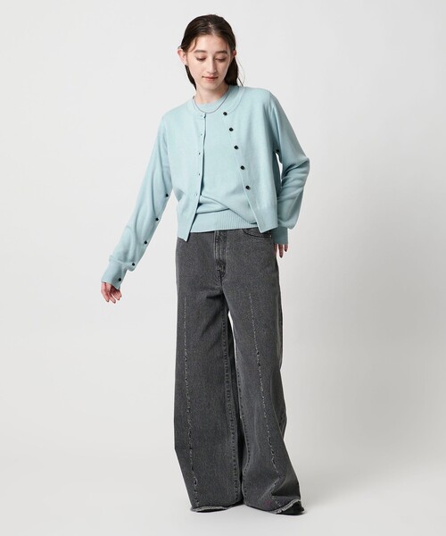 PROTAGONISTA（プロタゴニスタ）の「【別注】＜PROTAGONISTA＞ウエスト スリット ニット（ニット/セーター・レディース・ライトブルー・FREE）」の11枚目の写真