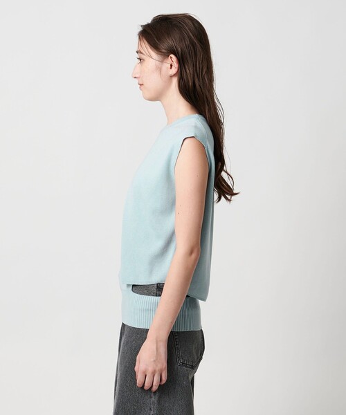 PROTAGONISTA（プロタゴニスタ）の「【別注】＜PROTAGONISTA＞ウエスト スリット ニット（ニット/セーター・レディース・ライトブルー・FREE）」の2枚目の写真