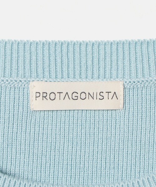 PROTAGONISTA（プロタゴニスタ）の「【別注】＜PROTAGONISTA＞ウエスト スリット ニット（ニット/セーター・レディース・ライトブルー・FREE）」の10枚目の写真