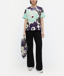 marimekko 花柄 Tシャツ unikko 期間限定】marimekko マリメッコ/ Vaikutus Unikko Tシャツ
