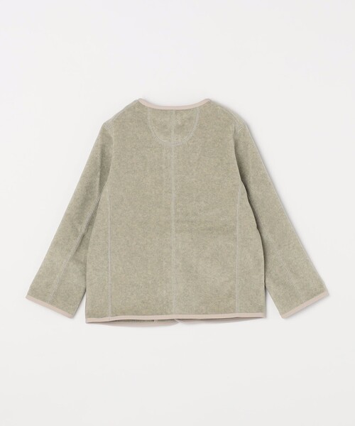 DANTON（ダントン）の「DANTON: フリース ボタン ジャケット<KIDS>（その他アウター・キッズ・ブラック/ナチュラル・120/130）」の3枚目の写真