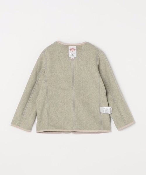 DANTON（ダントン）の「DANTON: フリース ボタン ジャケット<KIDS>（その他アウター・キッズ・ブラック/ナチュラル・120/130）」の5枚目の写真