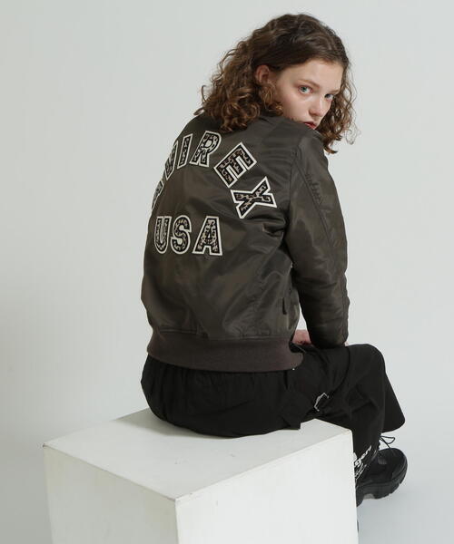 AVIREX アヴィレックス MA1 ミリタリー イエロー ブラック 取扱店限定