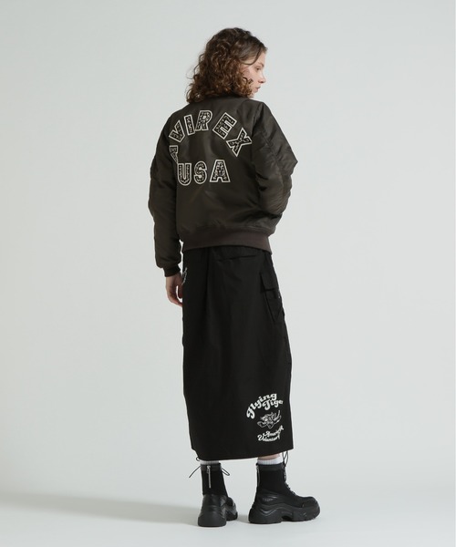 AVIREX(アヴィレックス)の「《取扱店限定アイテム》LEOPARD LOGO MA-1(MA-1・レディース・ブラック/ブラウン・S/M/L)」の8枚目の写真