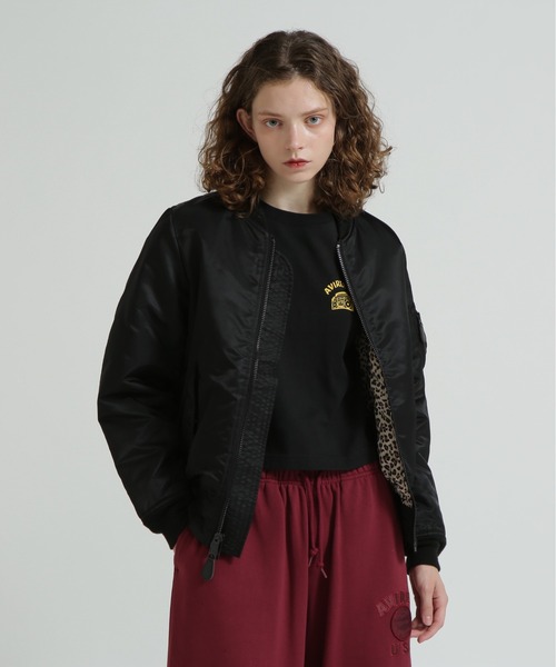 AVIREX(アヴィレックス)の「《取扱店限定アイテム》LEOPARD LOGO MA-1(MA-1・レディース・ブラック/ブラウン・S/M/L)」の17枚目の写真