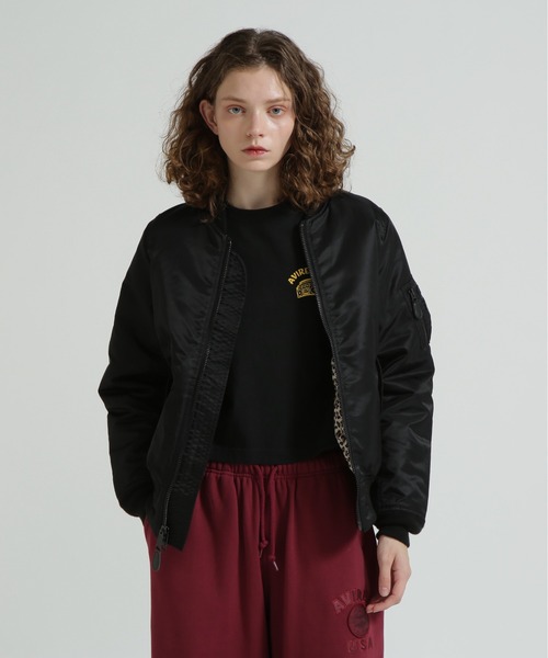 AVIREX(アヴィレックス)の「《取扱店限定アイテム》LEOPARD LOGO MA-1(MA-1・レディース・ブラック/ブラウン・S/M/L)」の18枚目の写真