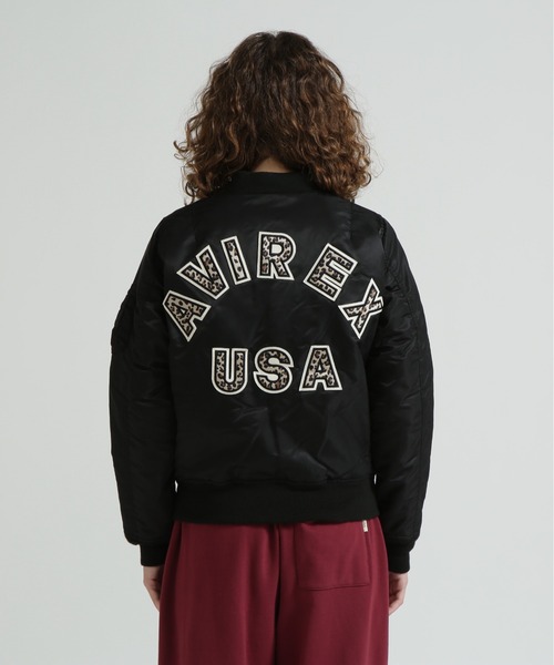 AVIREX(アヴィレックス)の「《取扱店限定アイテム》LEOPARD LOGO MA-1(MA-1・レディース・ブラック/ブラウン・S/M/L)」の21枚目の写真