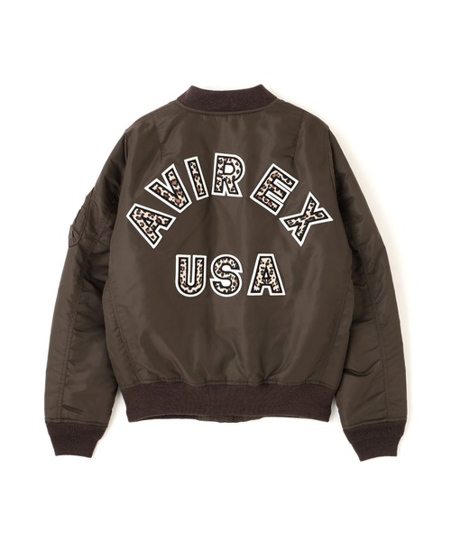 AVIREX(アヴィレックス)の「《取扱店限定アイテム》LEOPARD LOGO MA-1(MA-1・レディース・ブラック/ブラウン・S/M/L)」の14枚目の写真