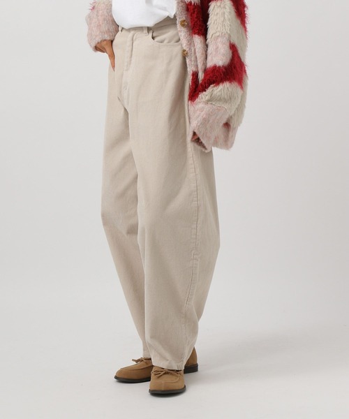 BAYFLOW（ベイフロー）の「[WEB限定]コーデュロイカーブパンツ（その他パンツ・レディース・ダークブラウン/アイボリー・SMALL/MEDIUM）」の7枚目の写真