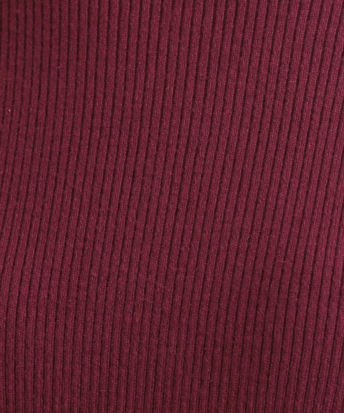 couture brooch（クチュールブローチ）の「【多機能・フェミニン】パール調リブニット（ニット/セーター・レディース・ブラック/レッド系1/サックスブルー/オフホワイト/グレー/ワインレッド・36/38/42）」の10枚目の写真