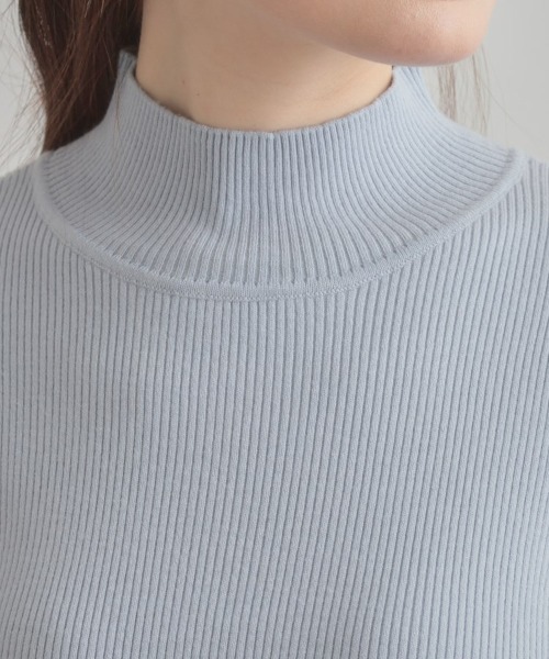 couture brooch（クチュールブローチ）の「【多機能・フェミニン】パール調リブニット（ニット/セーター・レディース・ブラック/レッド系1/サックスブルー/オフホワイト/グレー/ワインレッド・36/38/42）」の15枚目の写真