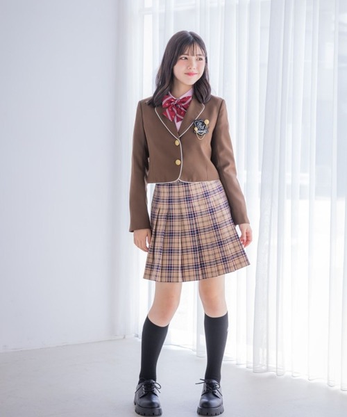 repipi armario(レピピ アルマリオ)の「【卒服2026】ボレロジャケット(ノーカラージャケット・キッズ・グレー/ブラック/ブラウン系・MEDIUM/LARGE)」の10枚目の写真