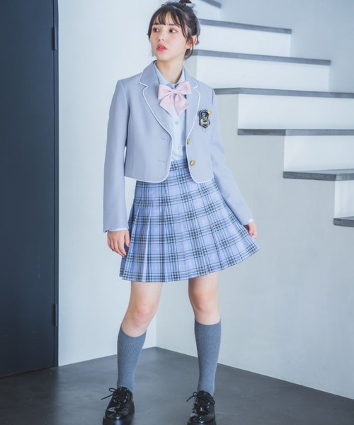 repipi armario(レピピ アルマリオ)の「【卒服2026】ボレロジャケット(ノーカラージャケット・キッズ・グレー/ブラック/ブラウン系・MEDIUM/LARGE)」の18枚目の写真