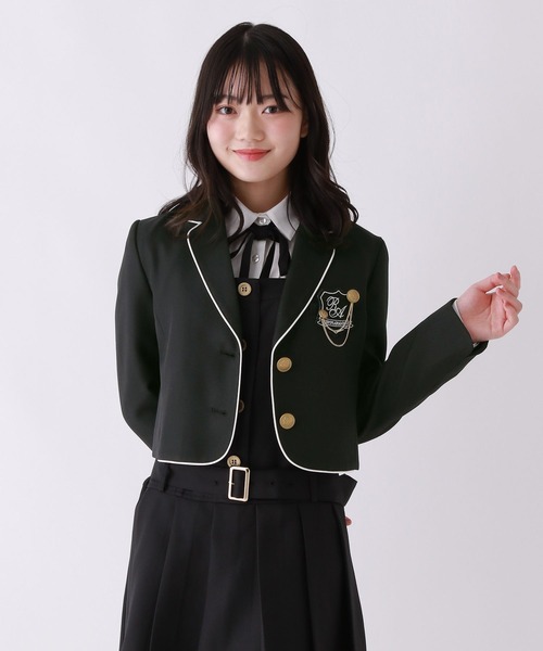 repipi armario(レピピ アルマリオ)の「【卒服2026】ボレロジャケット(ノーカラージャケット・キッズ・グレー/ブラック/ブラウン系・MEDIUM/LARGE)」の22枚目の写真