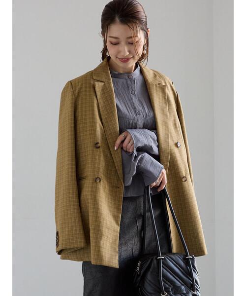 セール】ダブルブレストジャケット(セットアップ可)《2025Autumn