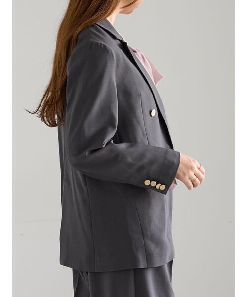 セール】ダブルブレストジャケット(セットアップ可)《2025Autumn