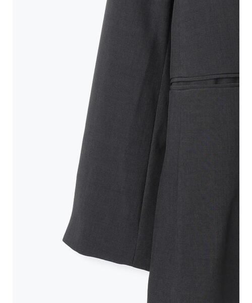 Te chichi（テチチ）の「ダブルブレストジャケット(セットアップ可)《2025Autumn catalog vol.2 item》（ノーカラージャケット・レディース・ベージュ/ブラウン/チャコールグレー・F）」の6枚目の写真
