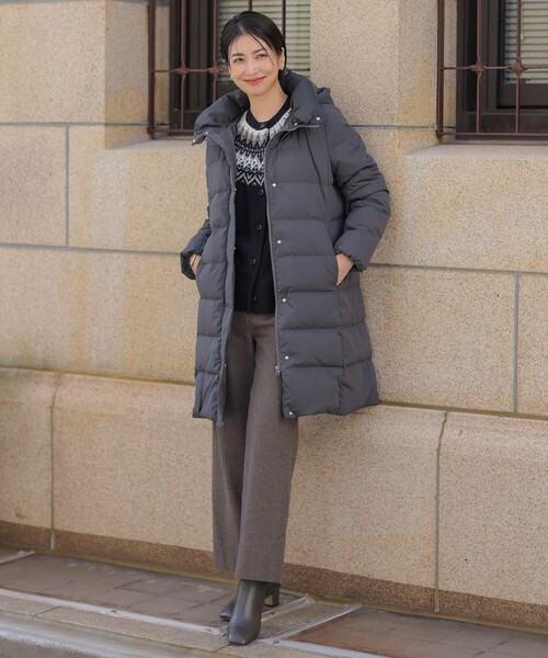 J.PRESS Ladies(J.プレス レディス)の「FAIR ISLE ニット カーディガン(カーディガン/ボレロ・レディース・ライトグレー系/ホワイト系/ネイビー系・SMALL)」の4枚目の写真