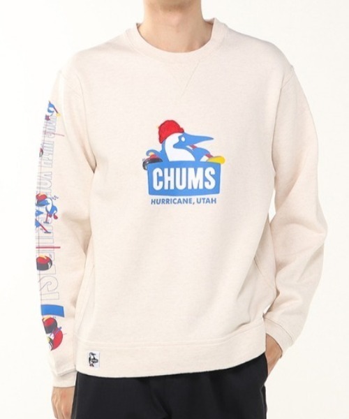 CHUMS（チャムス）の「CHUMS/チャムス スウェット BOOBY CURLING CREW TOP CH00-1517（スウェット・メンズ・ナチュラル/ブラック・XL/L/M）」の2枚目の写真