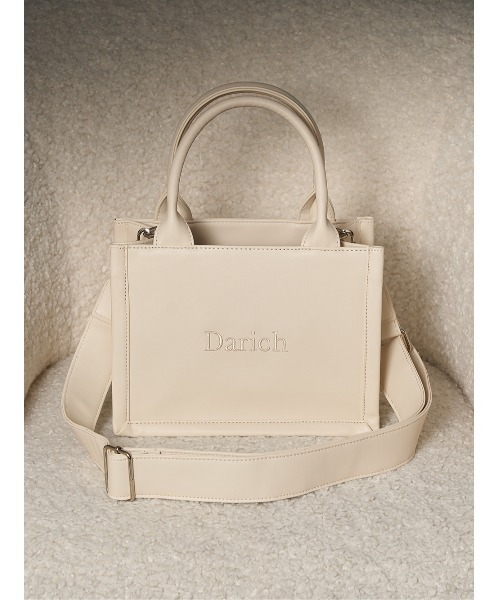 ロゴショルダーレザーミニトートバッグ（トートバッグ）｜Darich