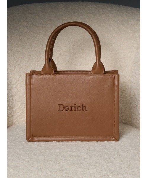 Darich（ダーリッチ）の「ロゴショルダーレザーミニトートバッグ（トートバッグ・レディース・アイボリー/ブラック/ピンク/ブラウン・FREE）」の9枚目の写真