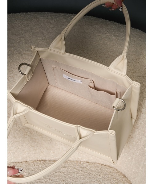 ロゴショルダーレザーミニトートバッグ（トートバッグ）｜Darich