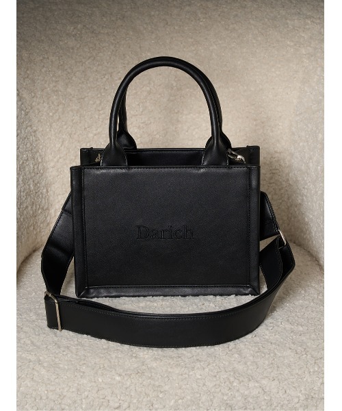 ロゴショルダーレザーミニトートバッグ（トートバッグ）｜Darich