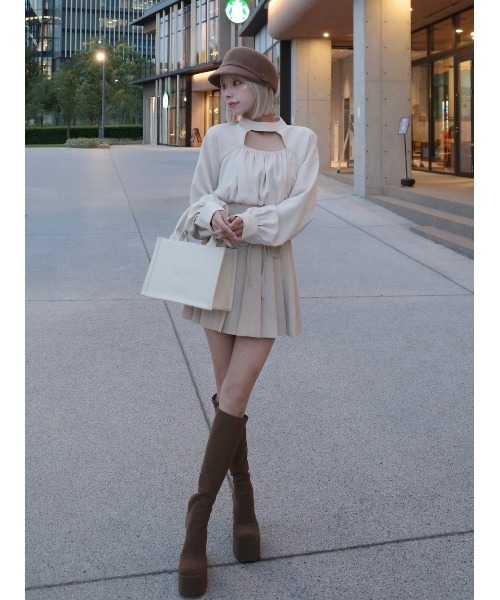 Darich（ダーリッチ）の「ロゴショルダーレザーミニトートバッグ（トートバッグ・レディース・アイボリー/ブラック/ピンク/ブラウン・FREE）」の22枚目の写真