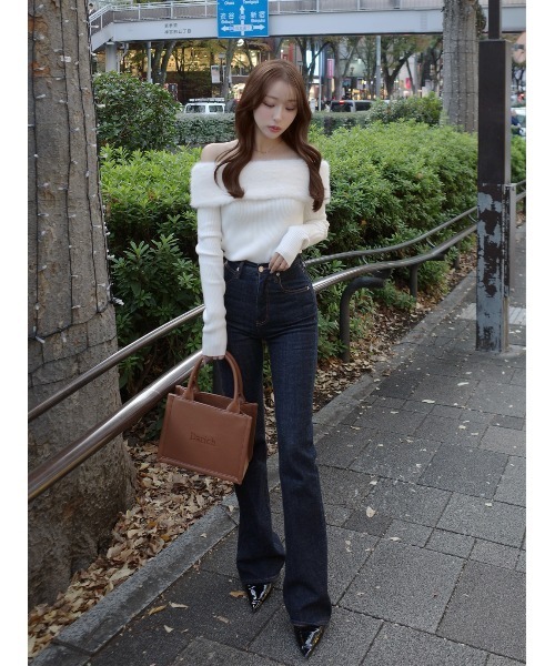 ロゴショルダーレザーミニトートバッグ（トートバッグ）｜Darich