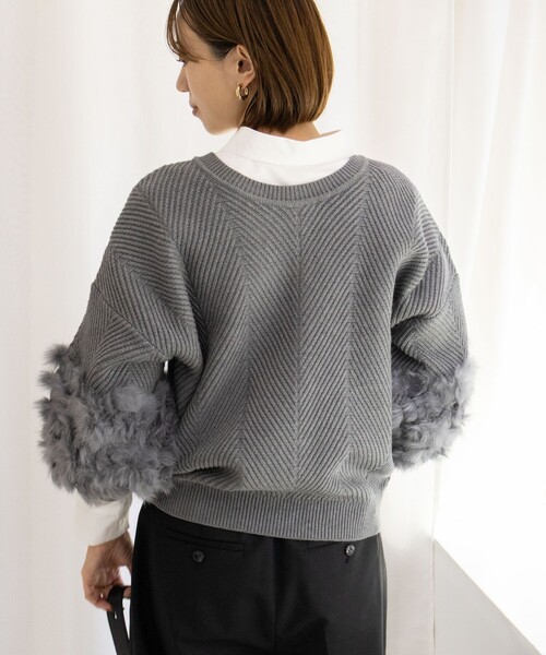 新品タグ付✨ノーリーズ 24AW 大人気2WAYラビットファーニットカーディガン 新品タグ付✨ノーリーズ 24AW 大人気2WAYラビットファーニット