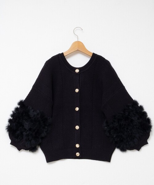 新品タグ付✨ノーリーズ 24AW 大人気2WAYラビットファーニットカーディガン 新品タグ付✨ノーリーズ 24AW 大人気2WAYラビットファーニット