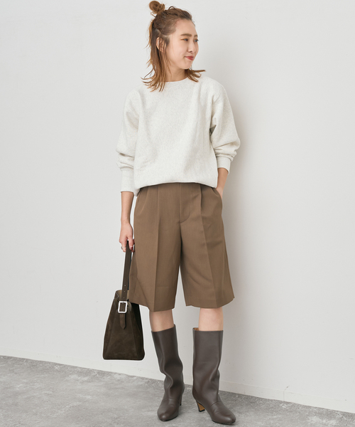 Spick & Span（スピックアンドスパン）の「Champion /チャンピオン REVERSE WEAVE クルーネックスウェット（スウェット・レディース・アイボリー/イエロー/ネイビー・MEDIUM）」の4枚目の写真