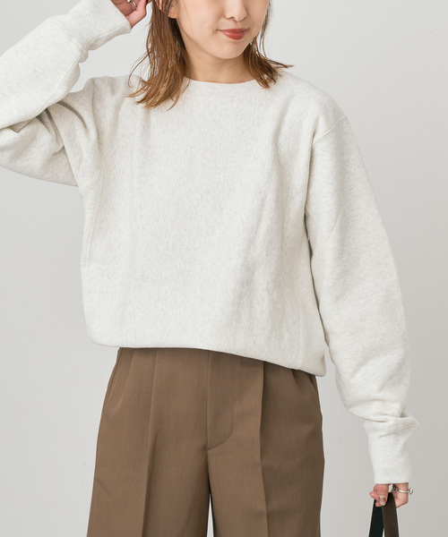 Spick & Span（スピックアンドスパン）の「Champion /チャンピオン REVERSE WEAVE クルーネックスウェット（スウェット・レディース・アイボリー/イエロー/ネイビー・MEDIUM）」の9枚目の写真