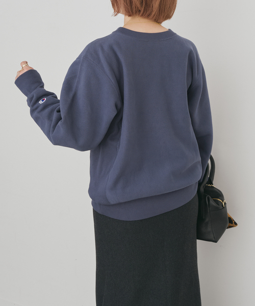 Spick & Span（スピックアンドスパン）の「Champion /チャンピオン REVERSE WEAVE クルーネックスウェット（スウェット・レディース・アイボリー/イエロー/ネイビー・MEDIUM）」の16枚目の写真