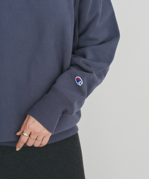 Spick & Span（スピックアンドスパン）の「Champion /チャンピオン REVERSE WEAVE クルーネックスウェット（スウェット・レディース・アイボリー/イエロー/ネイビー・MEDIUM）」の17枚目の写真