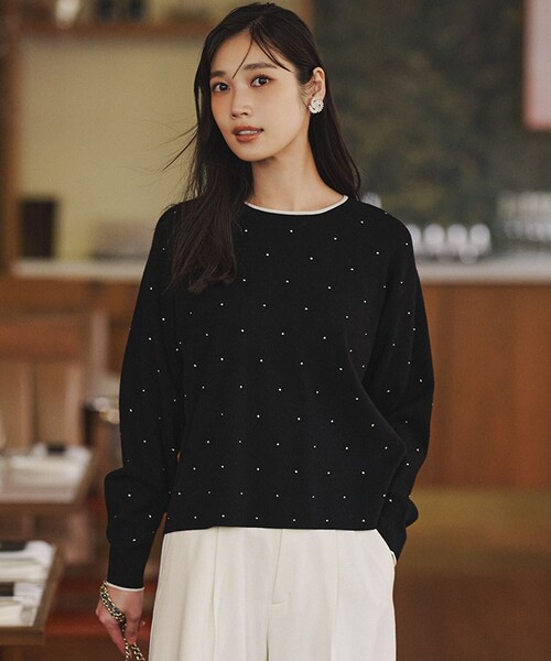 セール】クリスタルホットフィット ニット（ニット/セーター）｜23区 S
