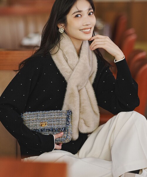 セール】クリスタルホットフィット ニット（ニット/セーター）｜23区 S